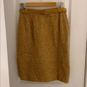 Vintage Skirts - Vintage yellow houndstooth pencil skirt Vintage Skirts - Vintage yellow houndstooth pencil skirt
